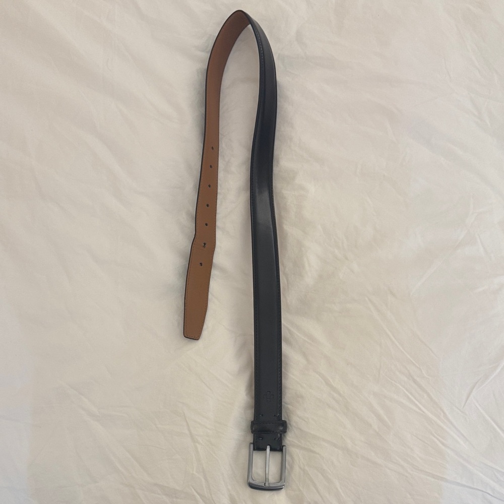 Vince Camuto Men's Black Leather Belt